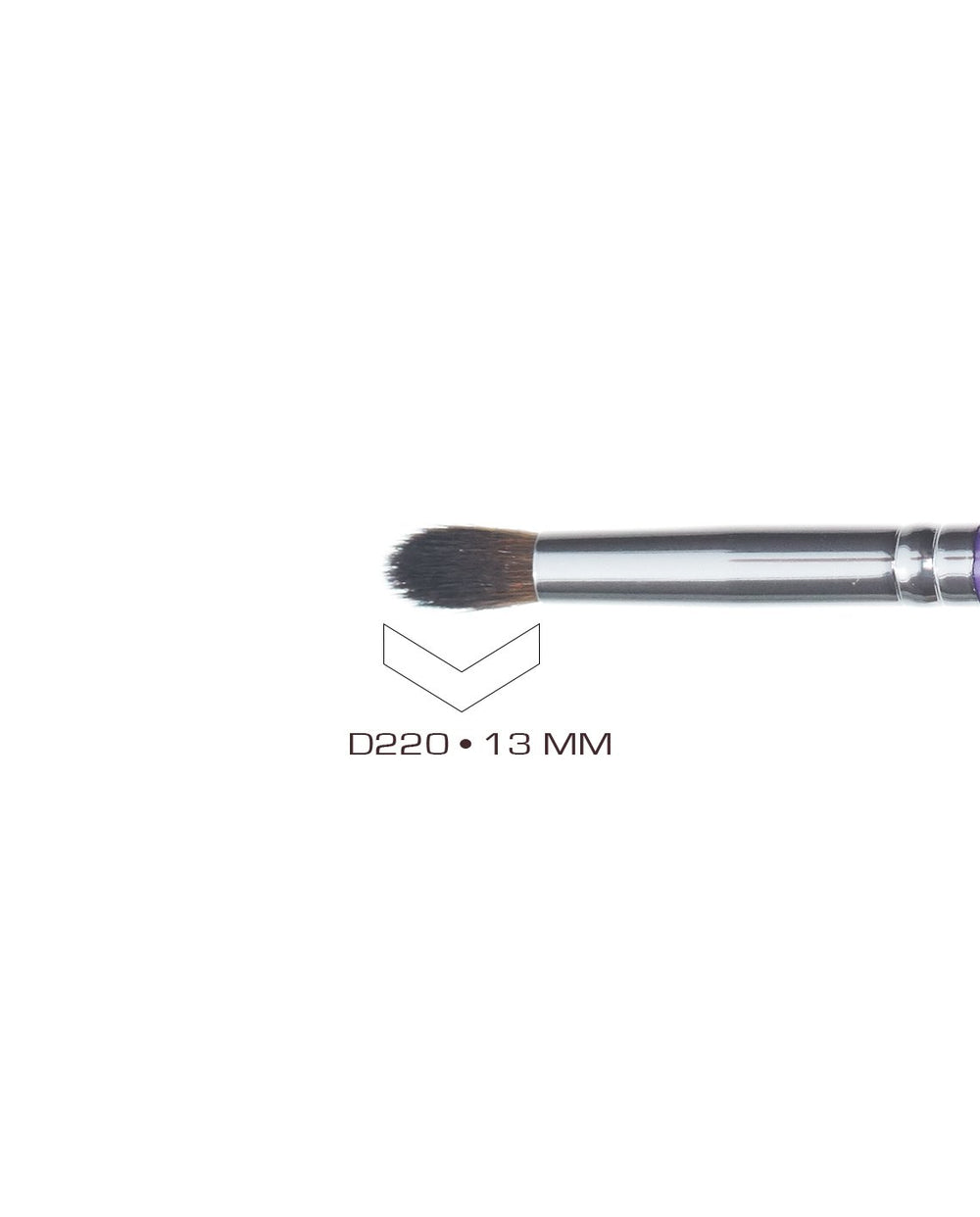 This is a close up of the brush of cozzets D220 Pencil blending brush