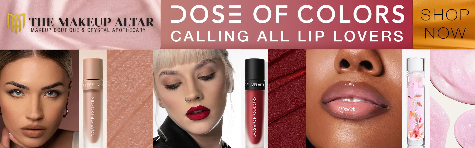 Dose of Colors Calling all lip lovers banner