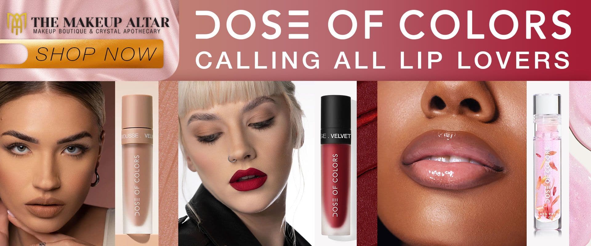 Dose of Colors Calling all lip lovers banner