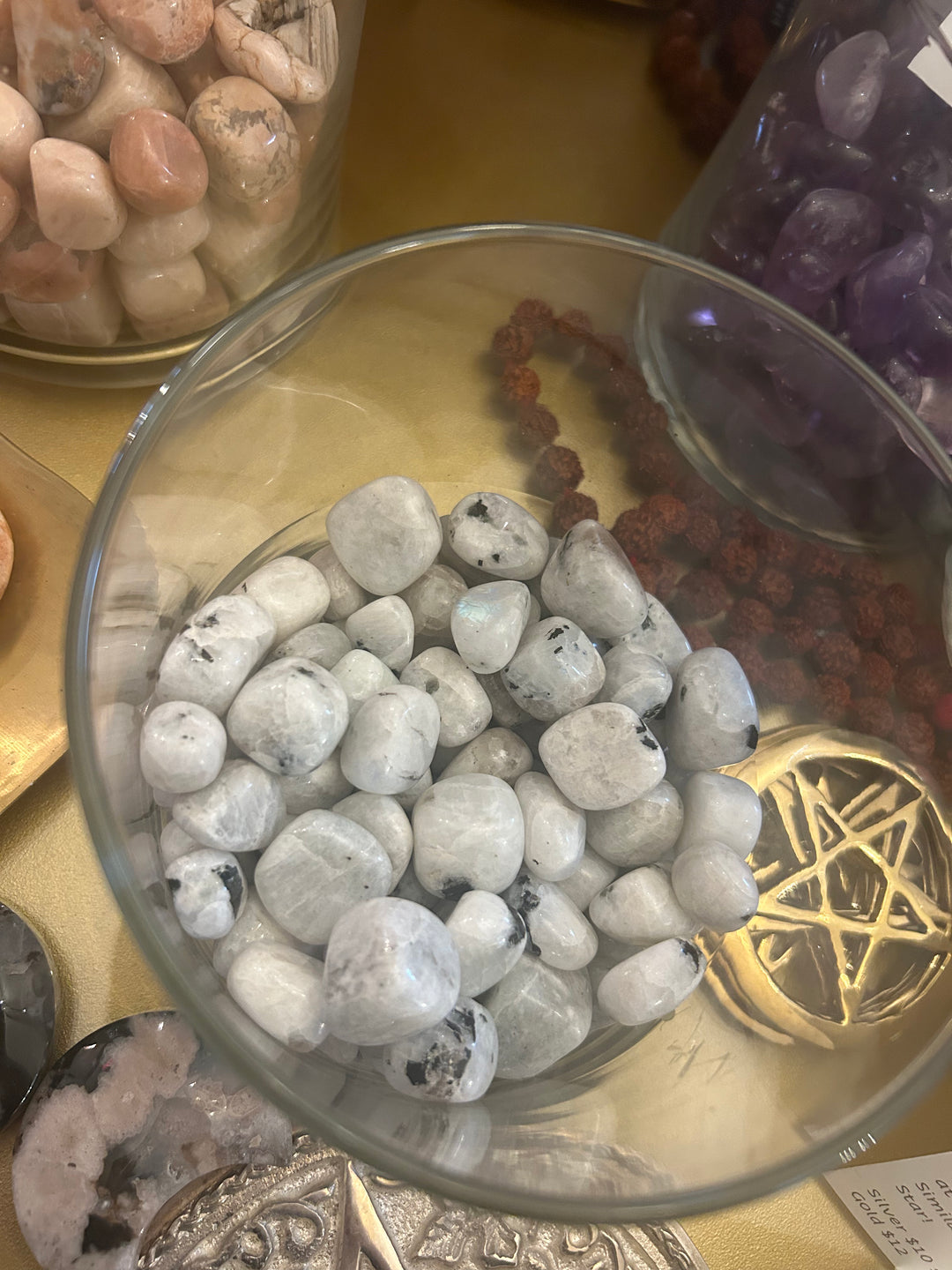 Moonstone Tumblers in jar