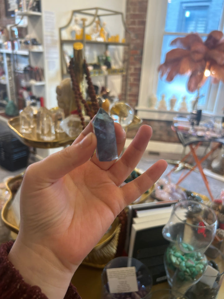 Makeup Altar Crystals Small Fluorite Obelisk