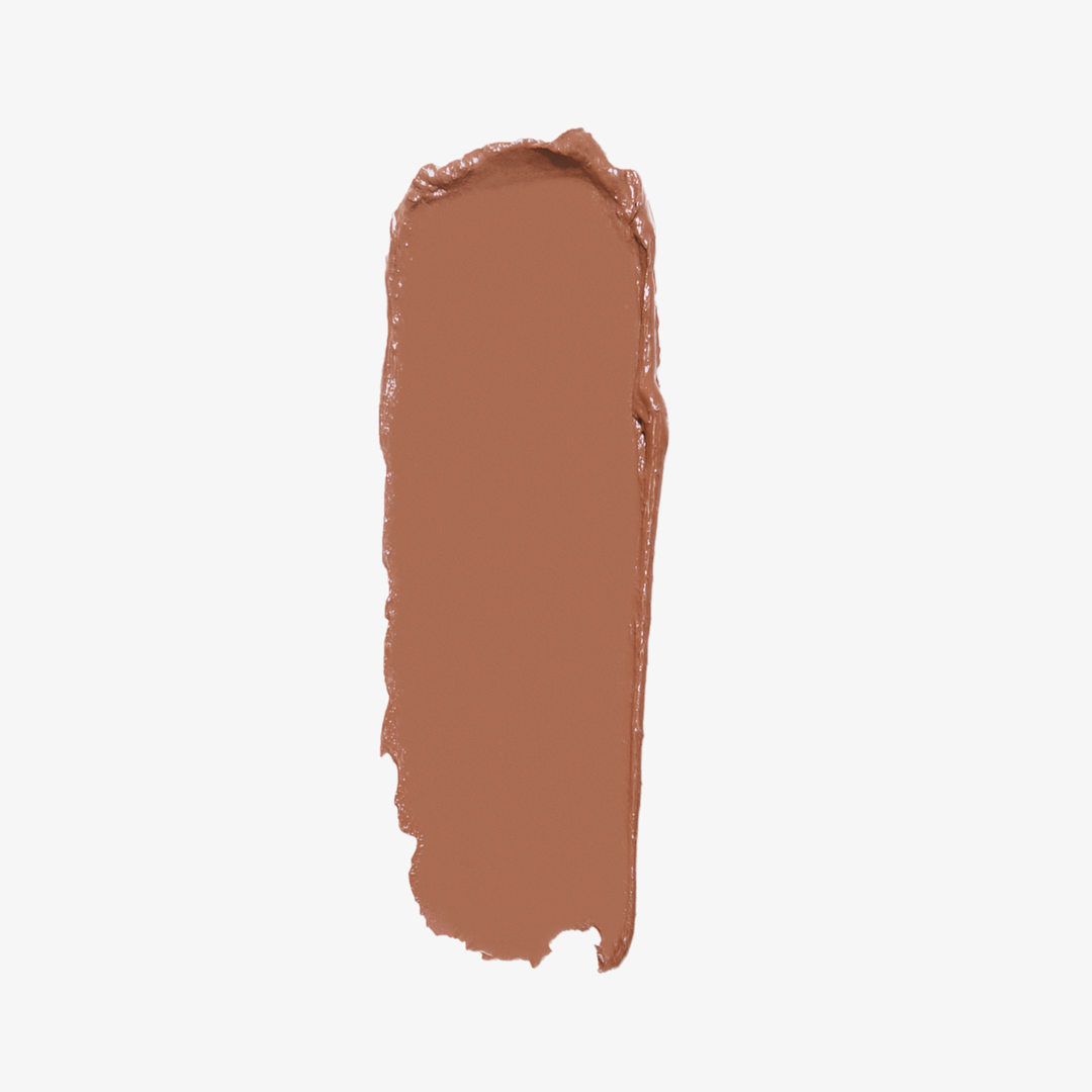 This is a swatch of the Dose of Color Liquid Matte Lip, Shade: Knock on Wood.