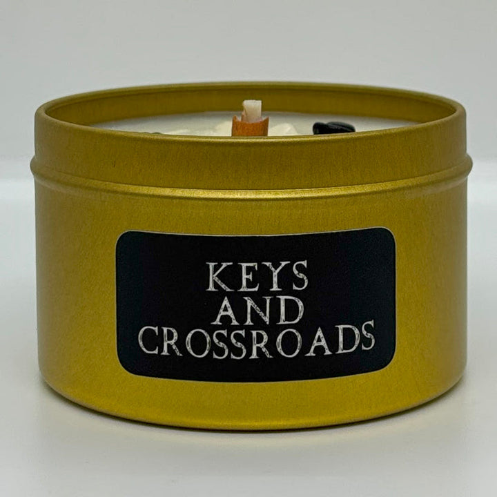 Keys and Crossroads Candle