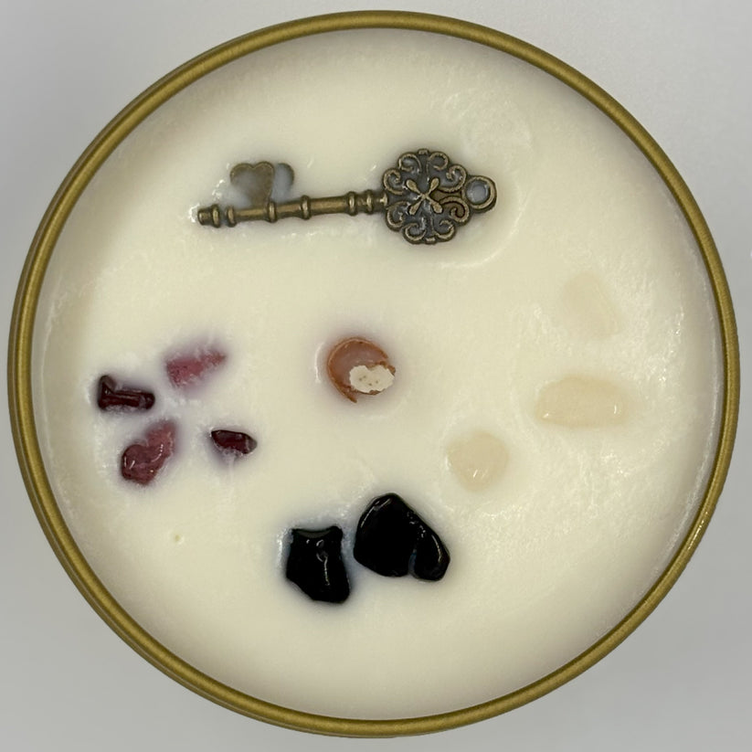 Keys and Crossroads Candle