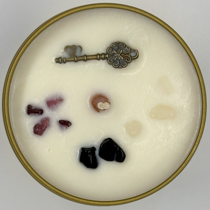 Keys and Crossroads Candle
