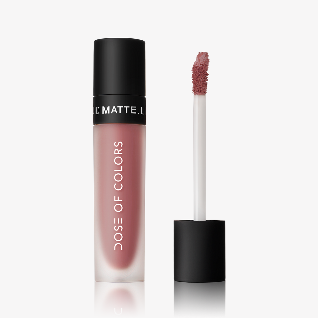 This is the Dose of Color Liquid Matte Lip, Shade: Lazy Daisy
