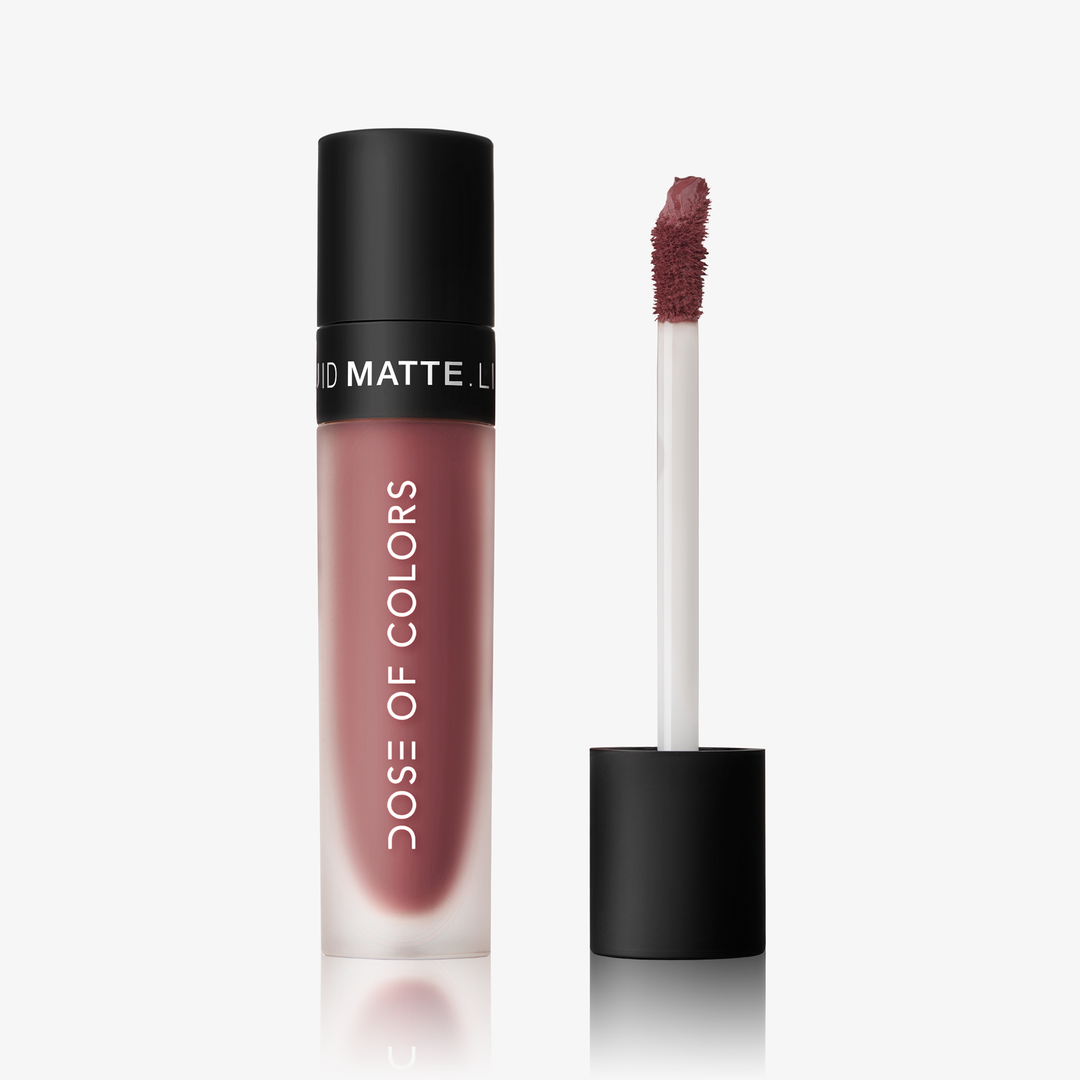 This is the Dose of Color Liquid Matte Lip, Shade: Mondaze.