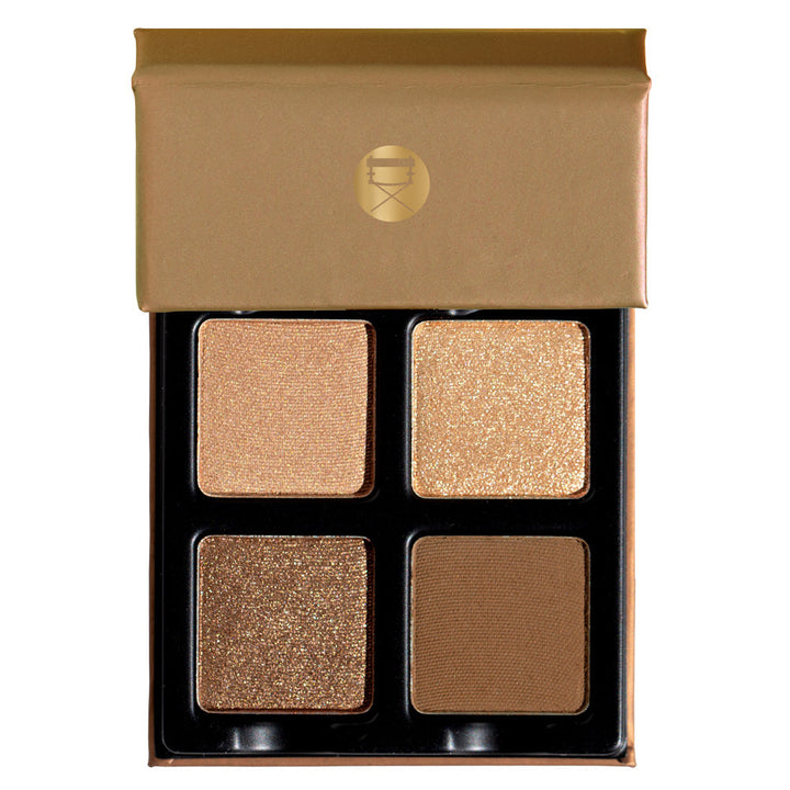The Petits Fours Praline pallet open showing glittery the brown and nudes along with the matte brown.