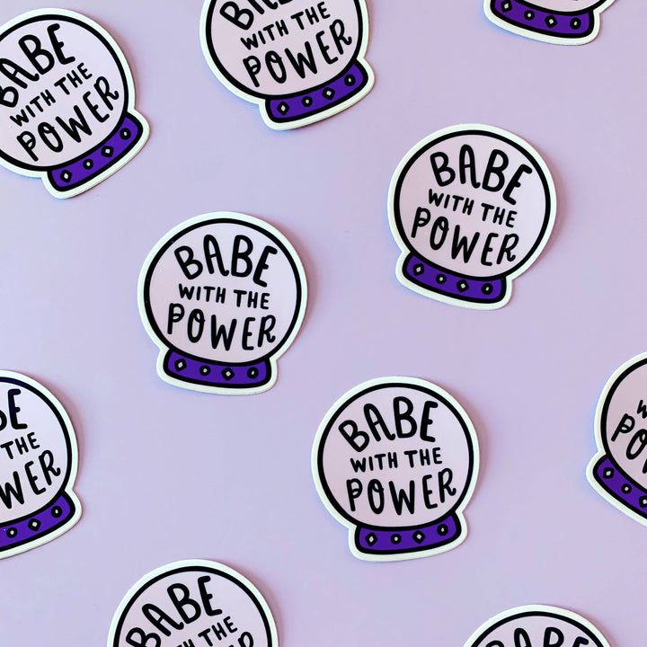 Crystal Ball Babe With The Power Sticker