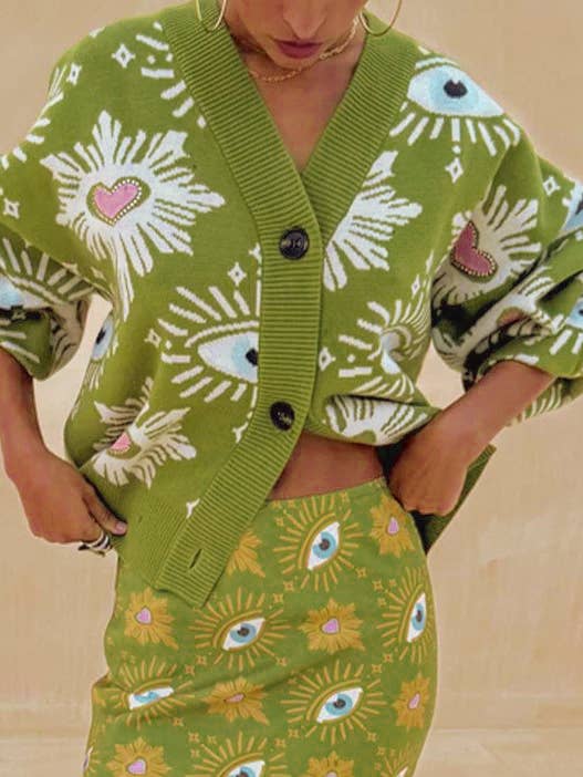 Evil Eye Knit Cardigan