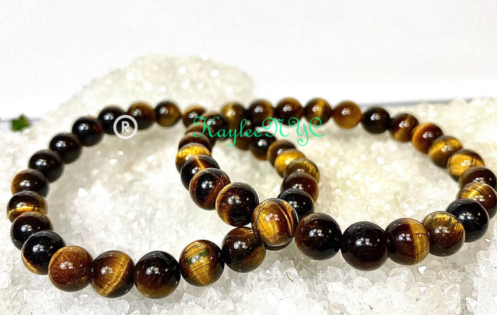 Natural Tiger Eye 8mm 7.5” Crystal Healing S