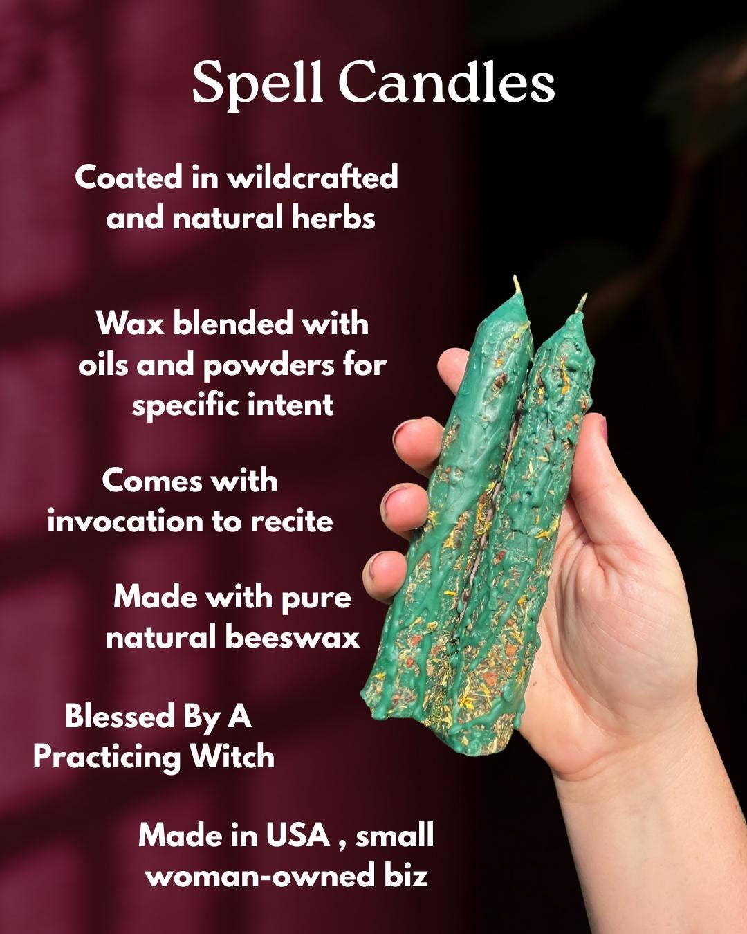 Handcrafted Prosperity Spell Candle: Abundance Manifestation