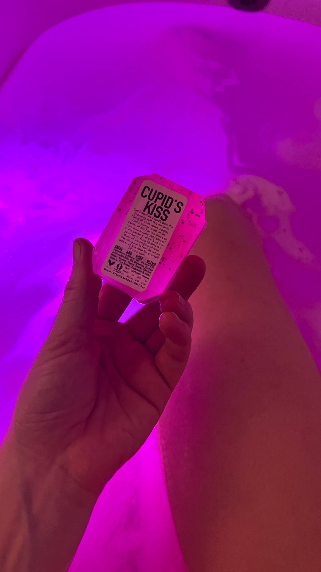 Cupid's Kiss - Valentine's Day Crystal Infused Bar Soap