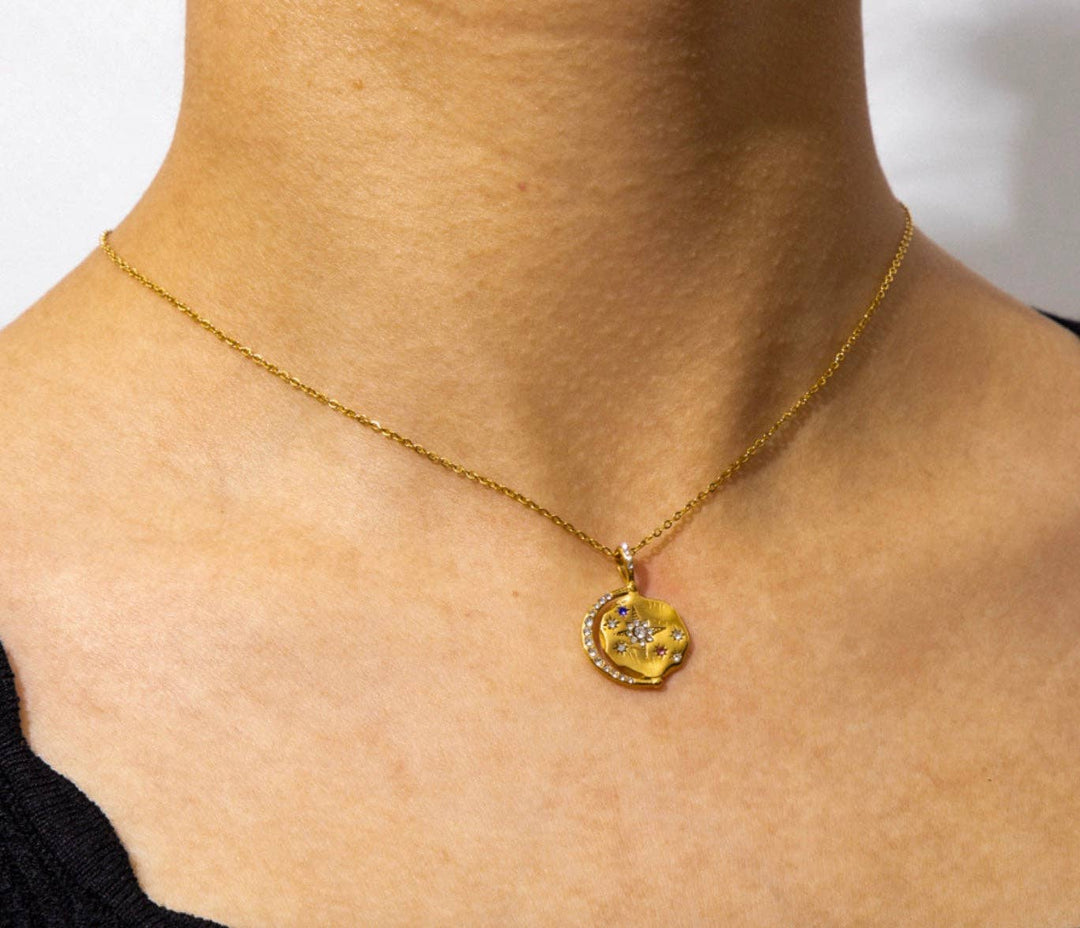 Mini Pendant Talisman Necklace Collection for Protection 14K