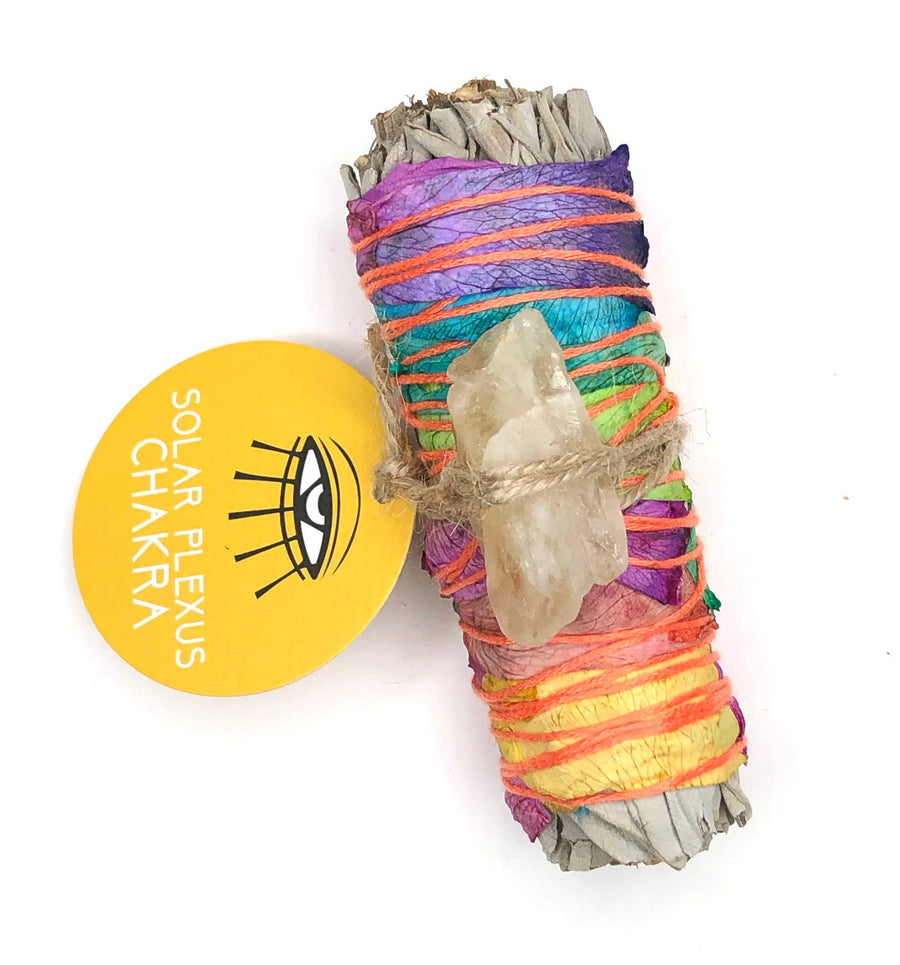 Solar Plexus Chakra Sage Wand