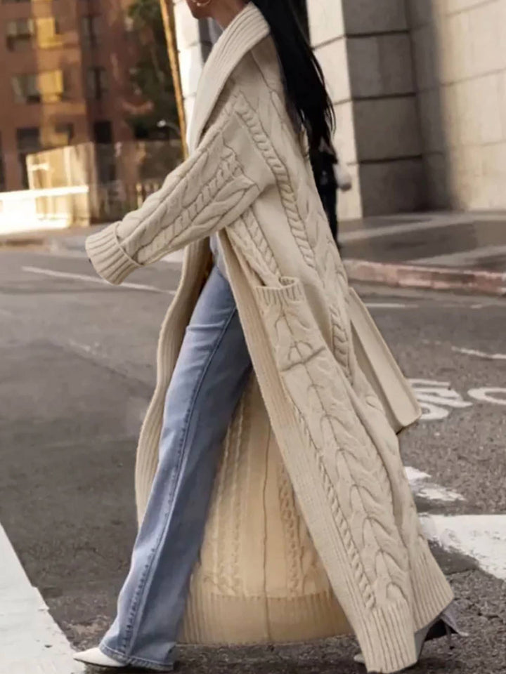 Cozy Cable Knit Duster Cardigan 