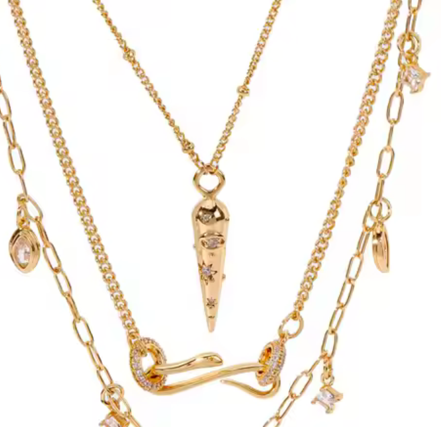 Cornicello horn 14K Steel -evil eye-Charm Necklace 