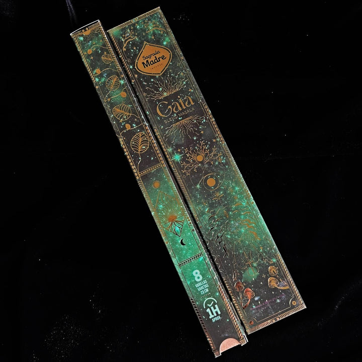 Gaia Incense box front and side view