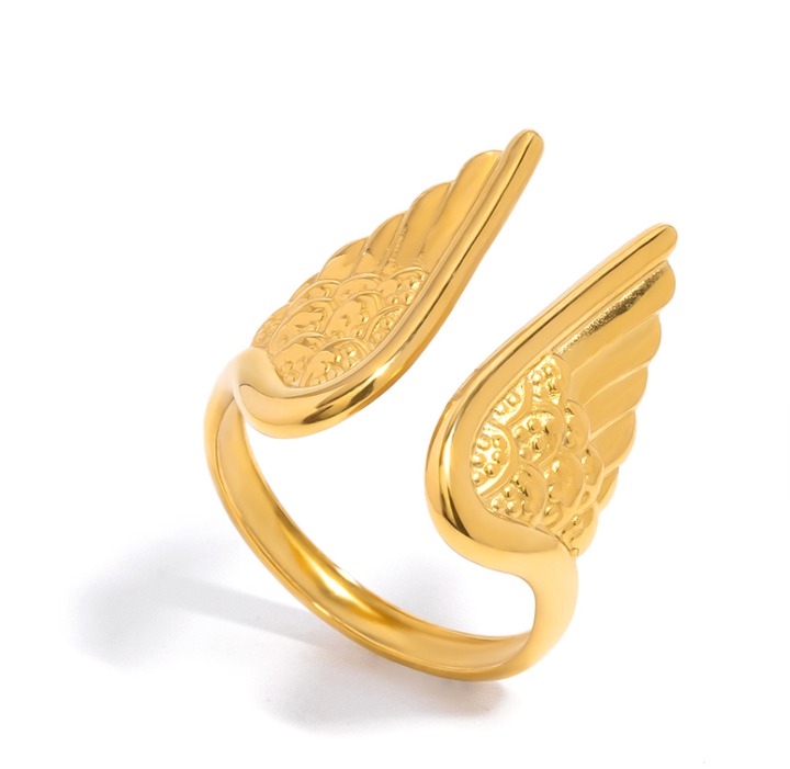 Angel Wings 18K Waterproof Ring