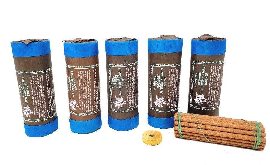 Tibetan Mugwort Incense (30 stick) 4.5" Long-