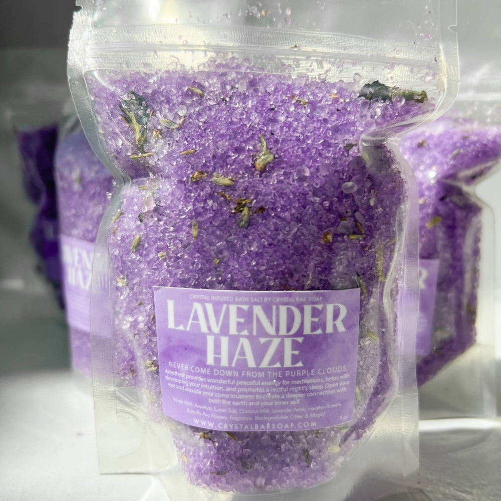 Lavender Haze - Amethyst Crystal Infused Bubbly Bath Soak