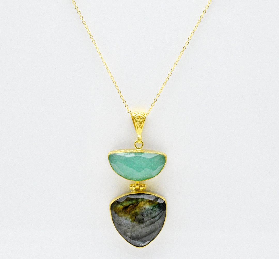 Double Stone Necklace