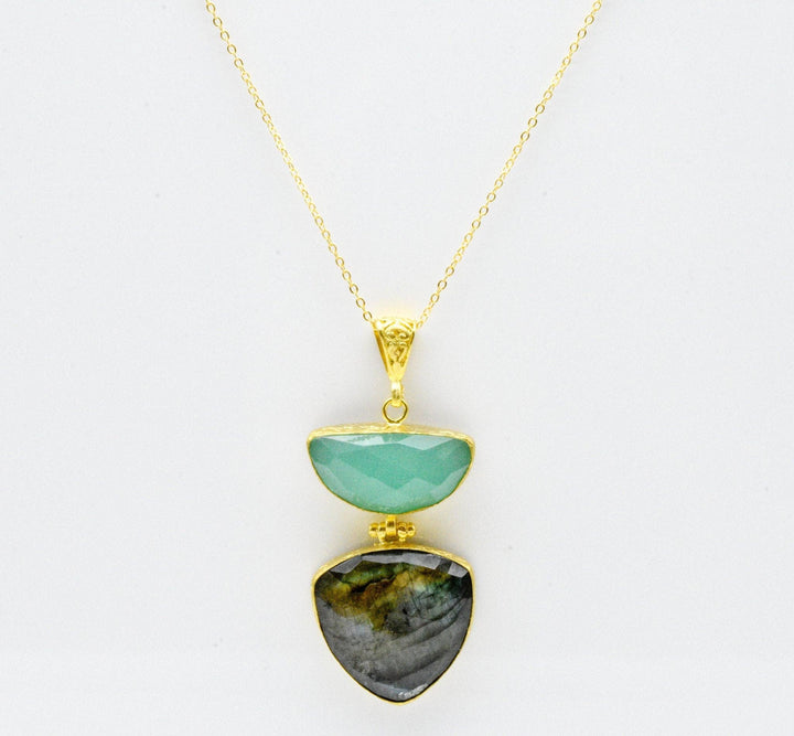 Double Stone Necklace