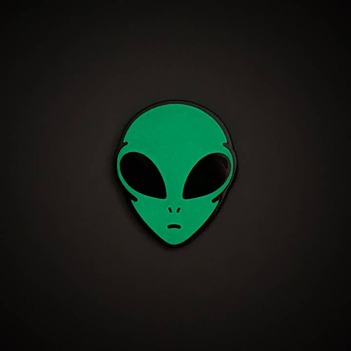 Alien Pin- Glow in the dark!