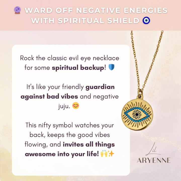 Aryenne Shimmering Evil Eye Necklace