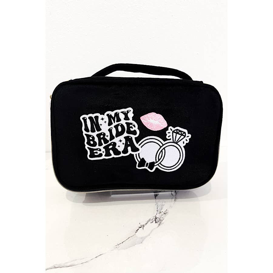 Bride Era Black Velvet Make Up Bag