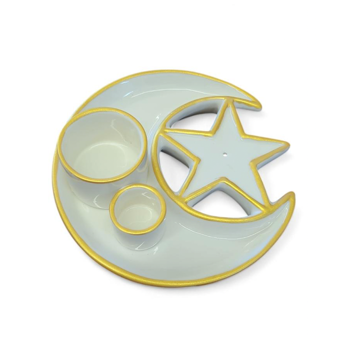 'MOON MAGIC' BURNER DISH – Sage, Palo Santo & Incense Holder