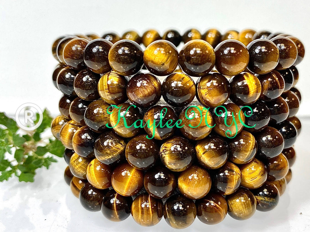 Natural Tiger Eye 8mm 7.5” Crystal Healing S
