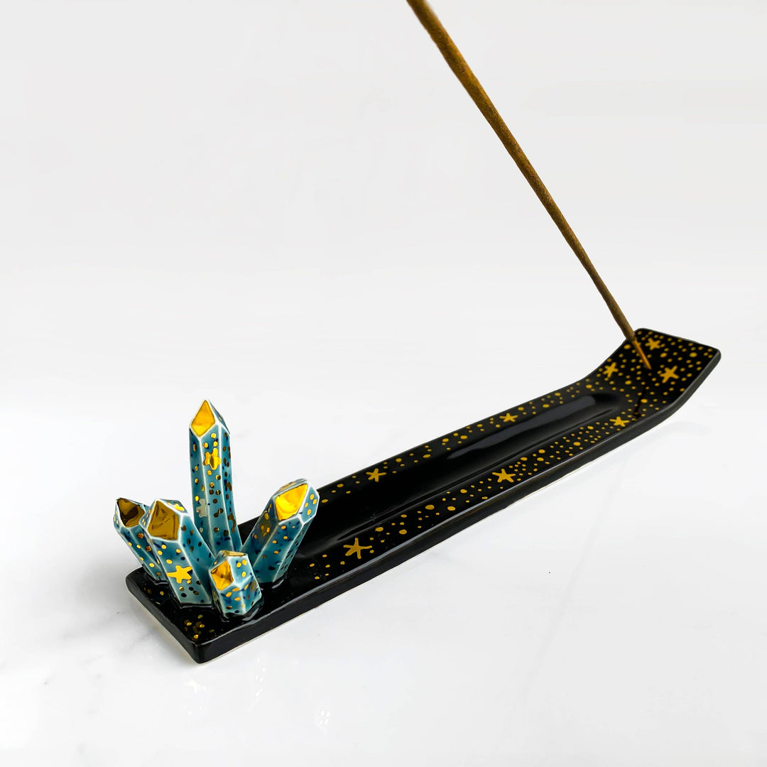 Galaxy Crystal Ceramic Incense Holder Modern Mud