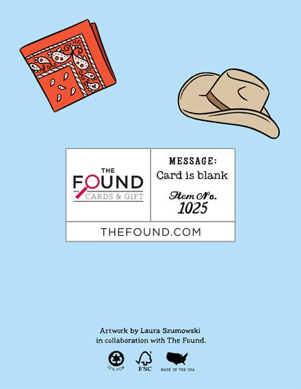 Dolly Cowgirl Thanks, You're a Doll Thank You Card