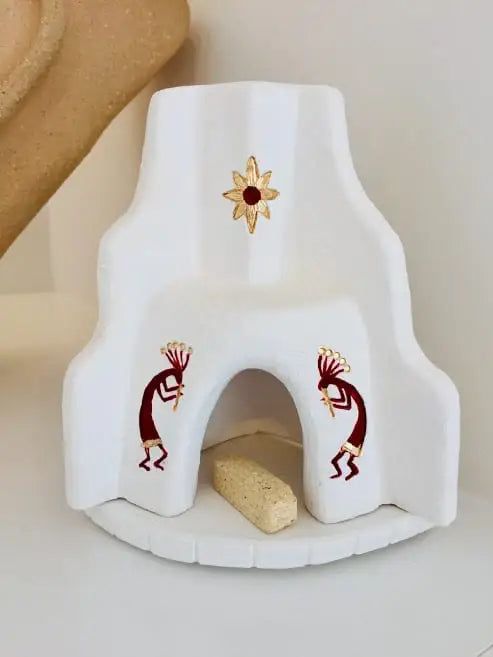 West - Wood Incense Back Flow Burner Southwest Fireplace Red