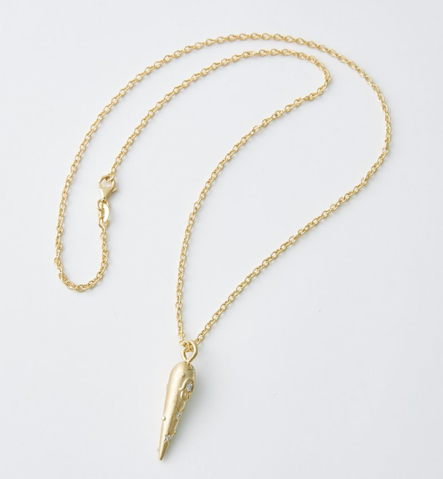 Cornicello horn 14K Steel -evil eye-Charm Necklace 