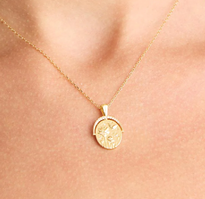 Mini Pendant Talisman Necklace Collection for Protection 14K