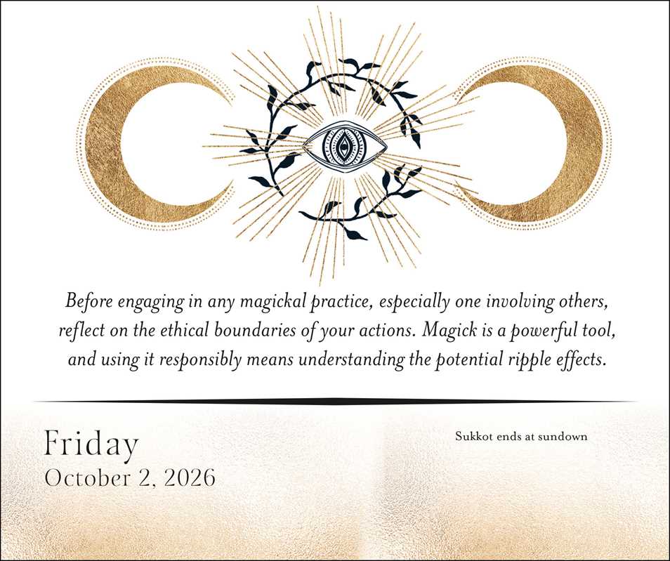 Year of the Witch 2026 Day-to-Day Calendar by Temperance  Alden