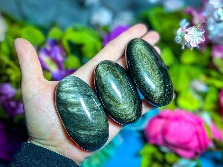 Gold Obsidian Palmstone, Wholesale Ethically Sourced Crystal