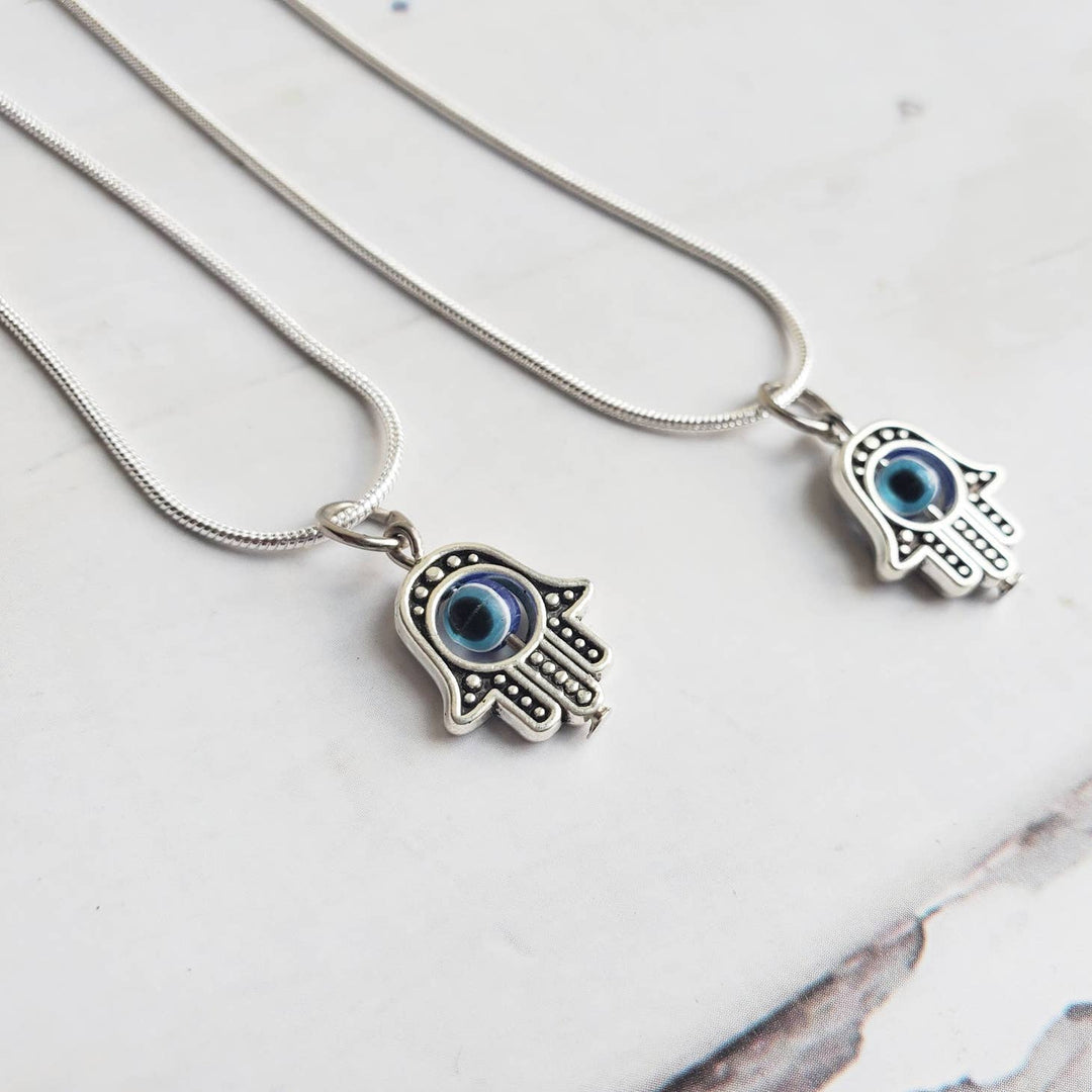 Moonlight at Midnight Holistics Hand of Hamsa Necklace