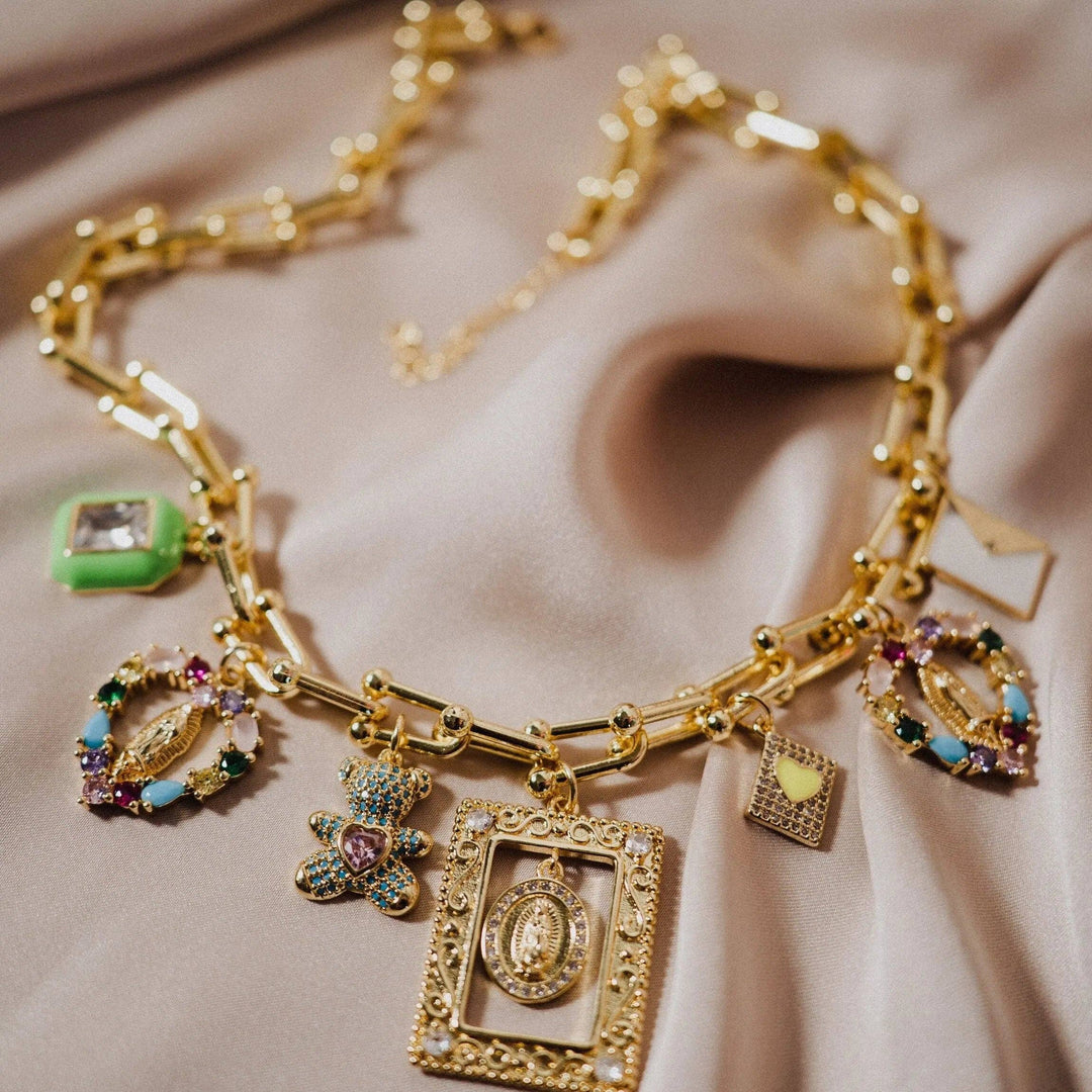 Virgin Mary Necklace, Catholic Jewelry, Faith and Joy