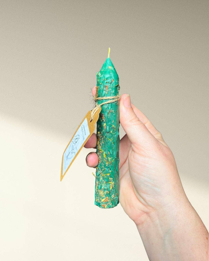 Handcrafted Prosperity Spell Candle: Abundance Manifestation