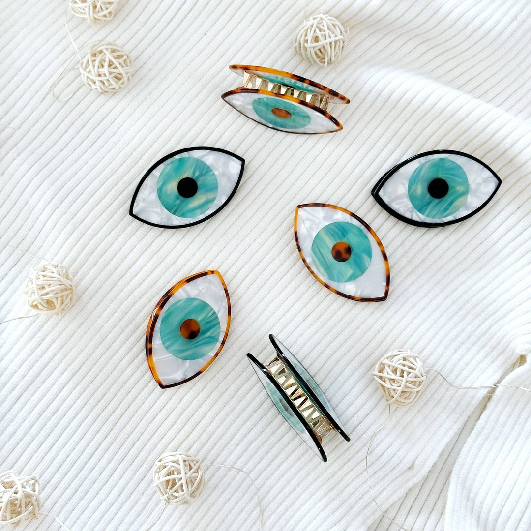 Evil Eye Hair Claw Clip