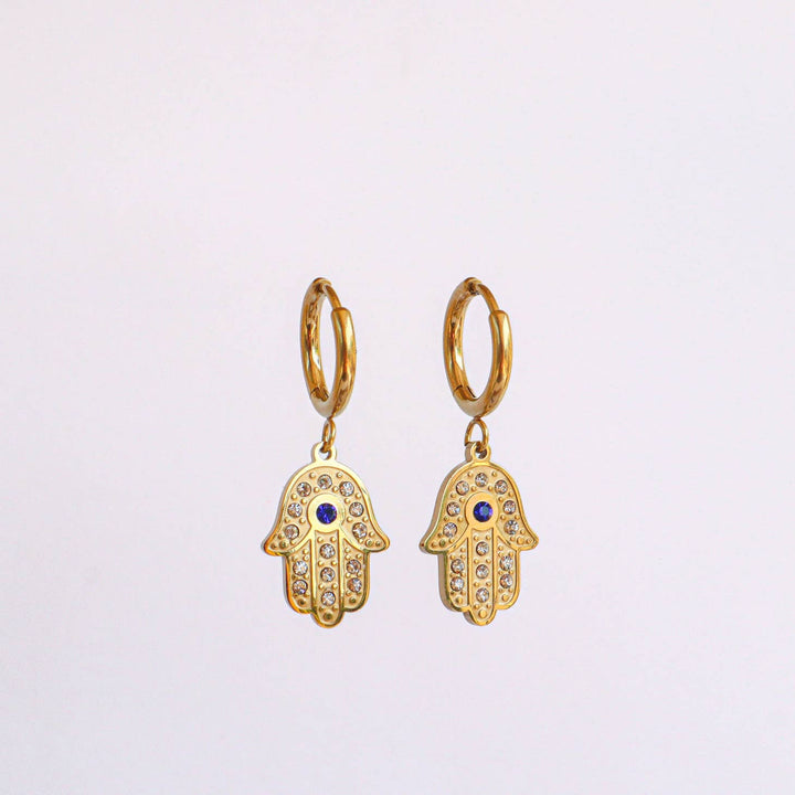 Hamsa Earrings