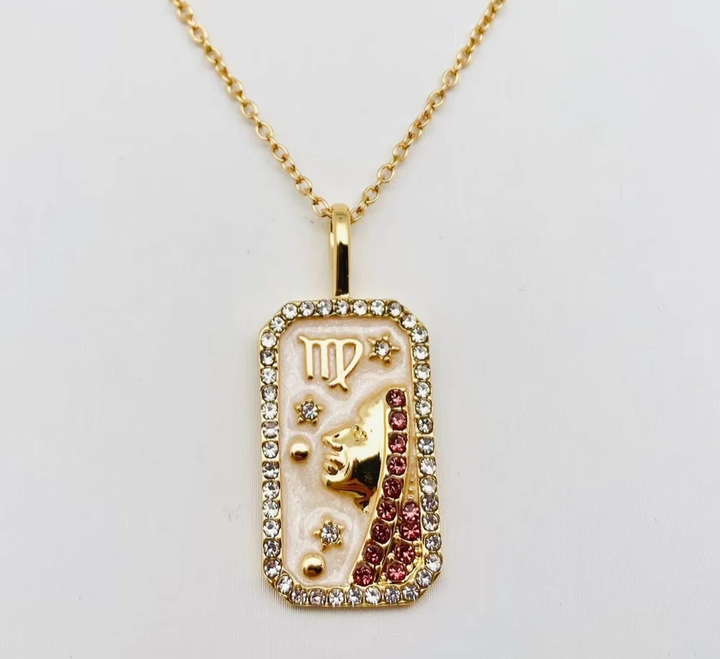 Virgo-Astrological- Zodiac- Tarot- Enamel