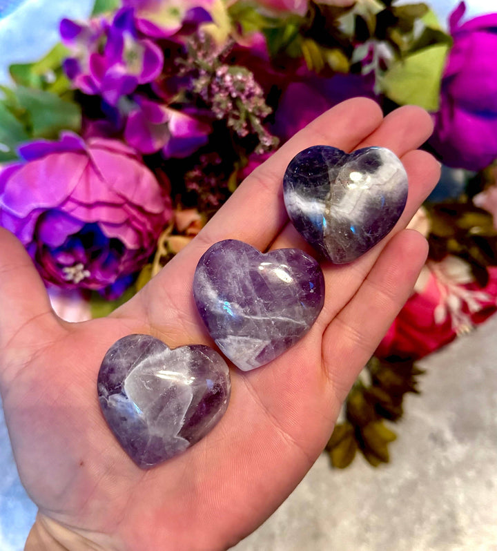Dream Chevron Amethyst Hearts