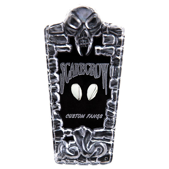 Scarecrow Vampire Fangs Small Glam Metallic Fangs Chrome