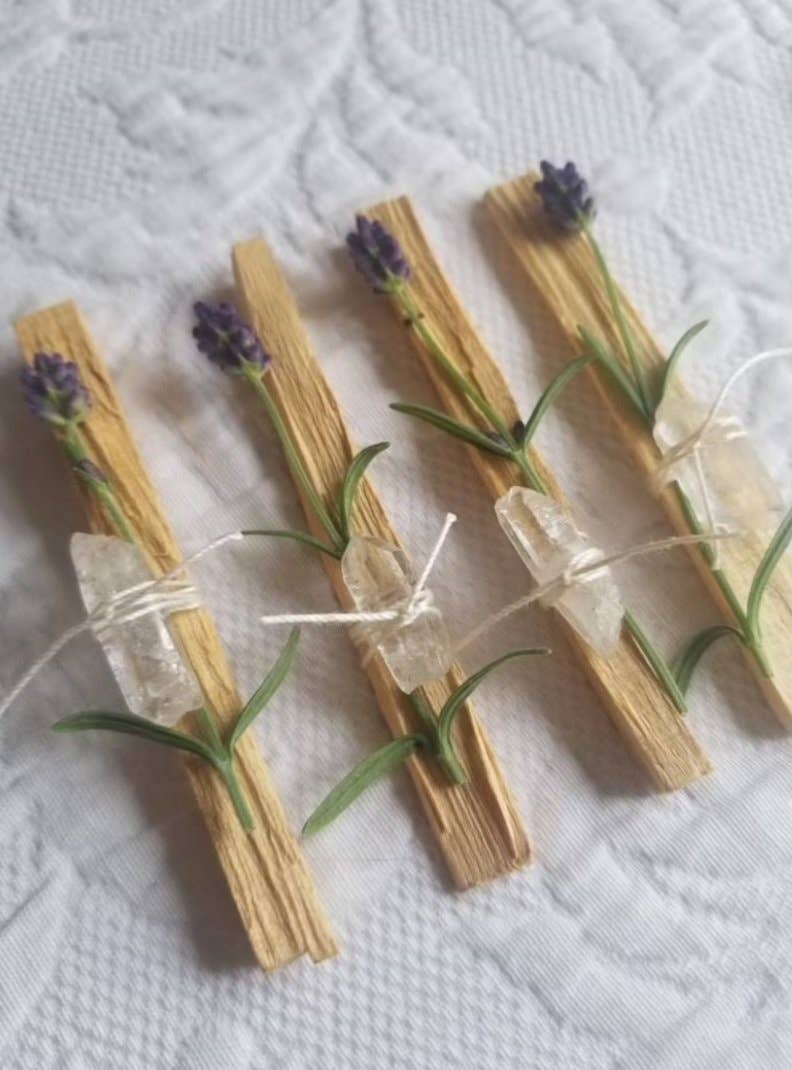 Palo Santo and Lavender Smudge Cleansing Meditation Stick