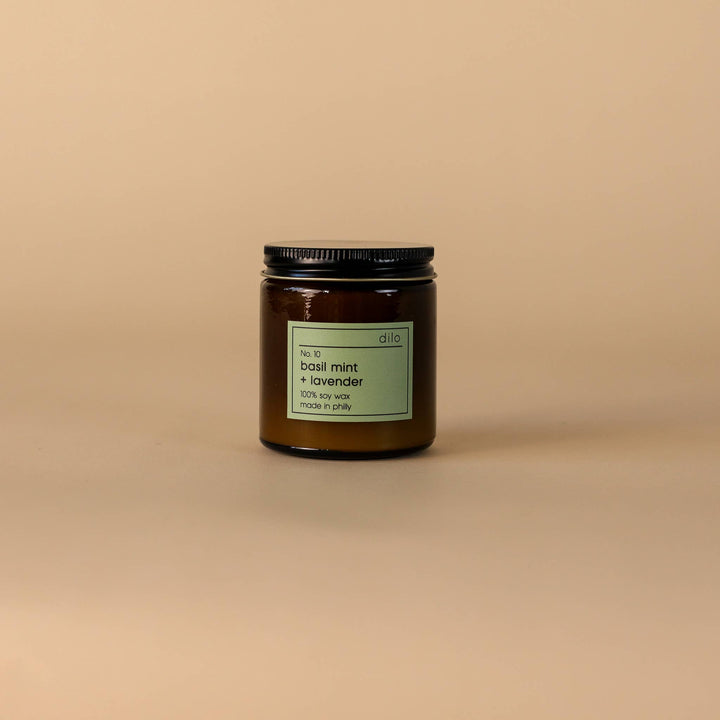 No. 10 Basil Mint + Lavender Candle