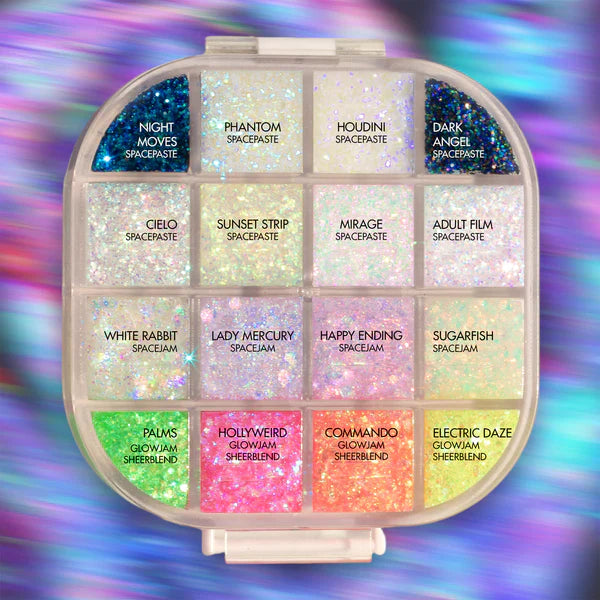 back of SpaceCase Pro-Palette Mini with each color labeled 